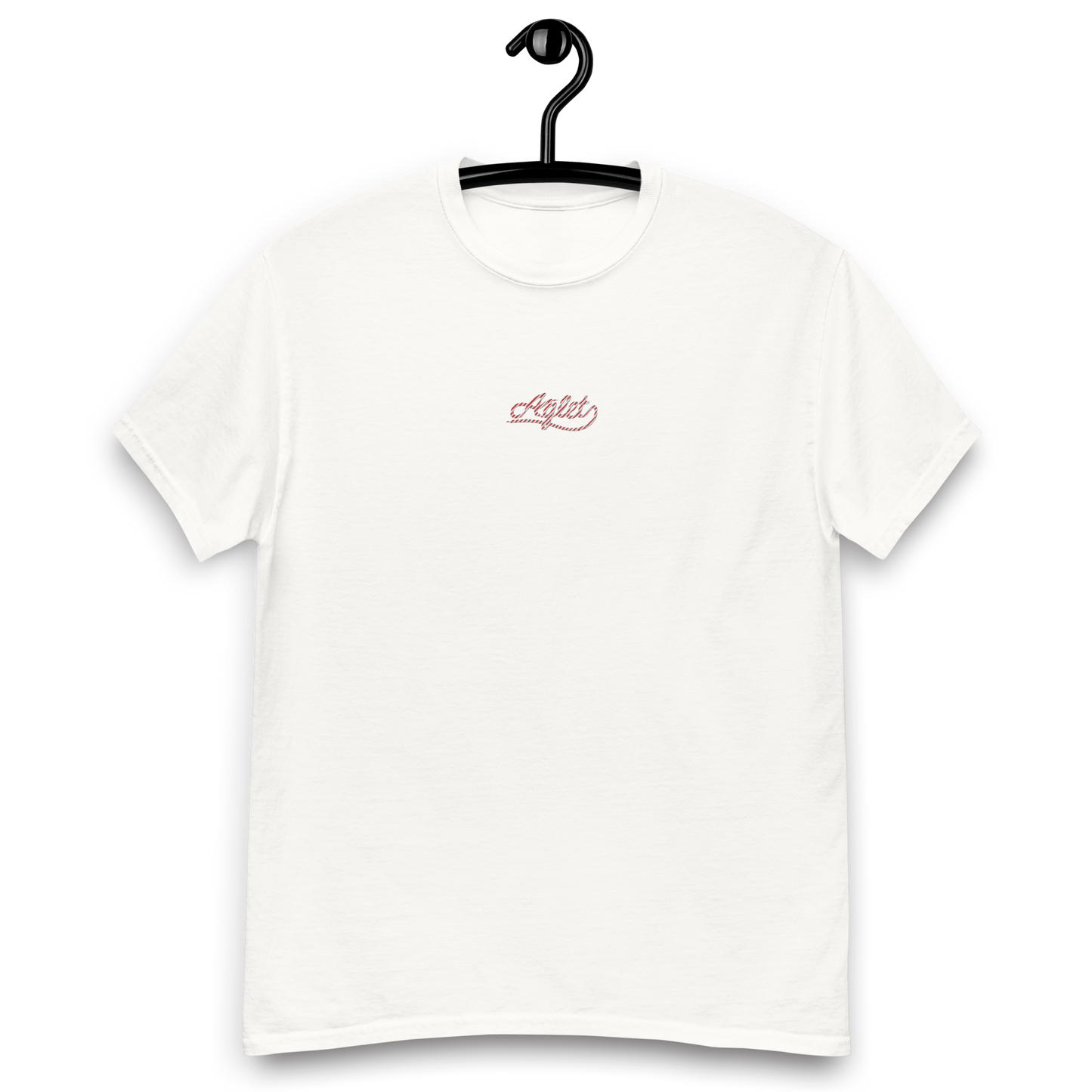 Candy Cane Aglet Embroidered Tee