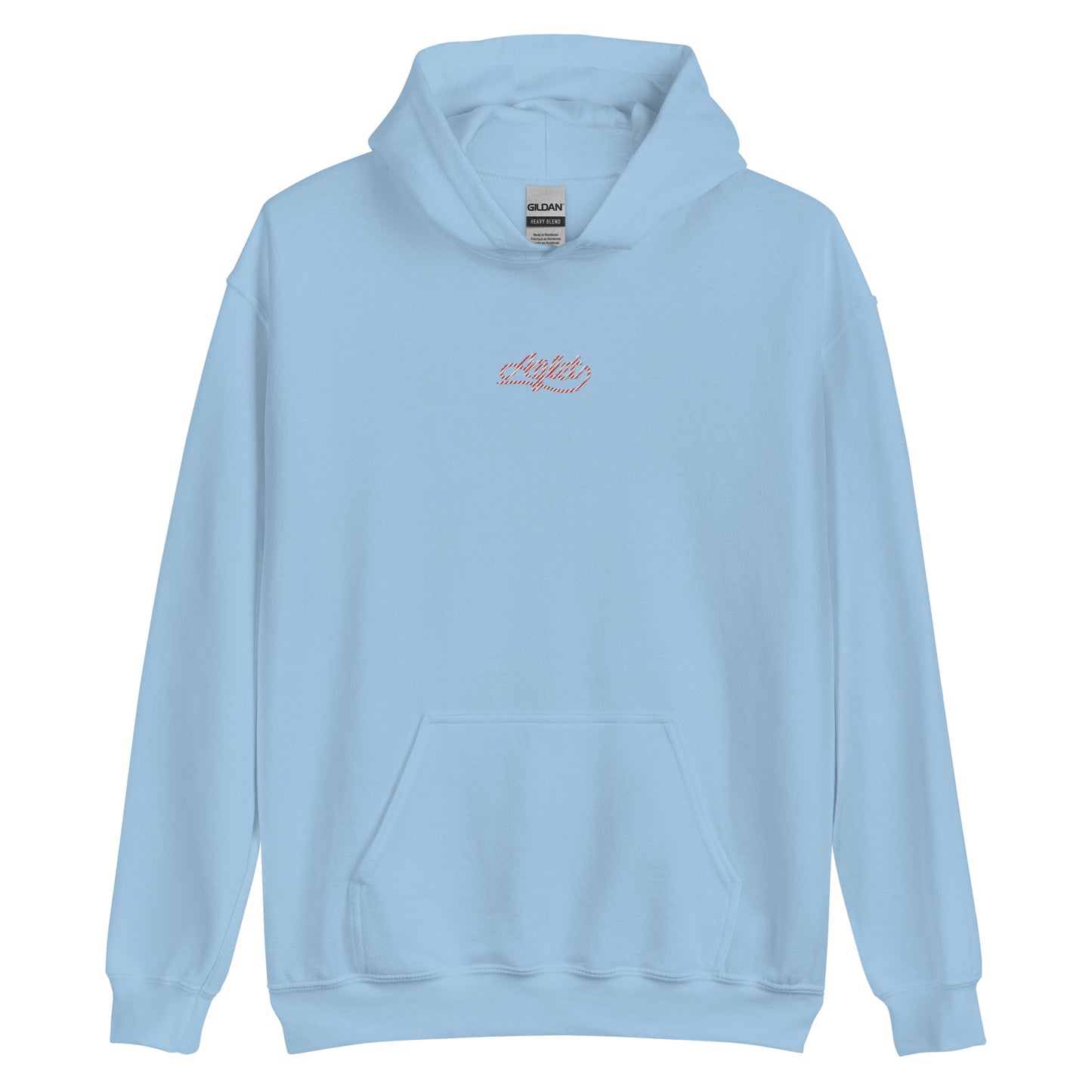 Candy Cane Aglet Embroidered Hoodie