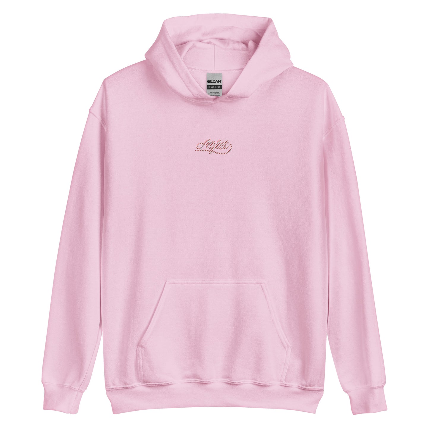 Candy Cane Aglet Embroidered Hoodie