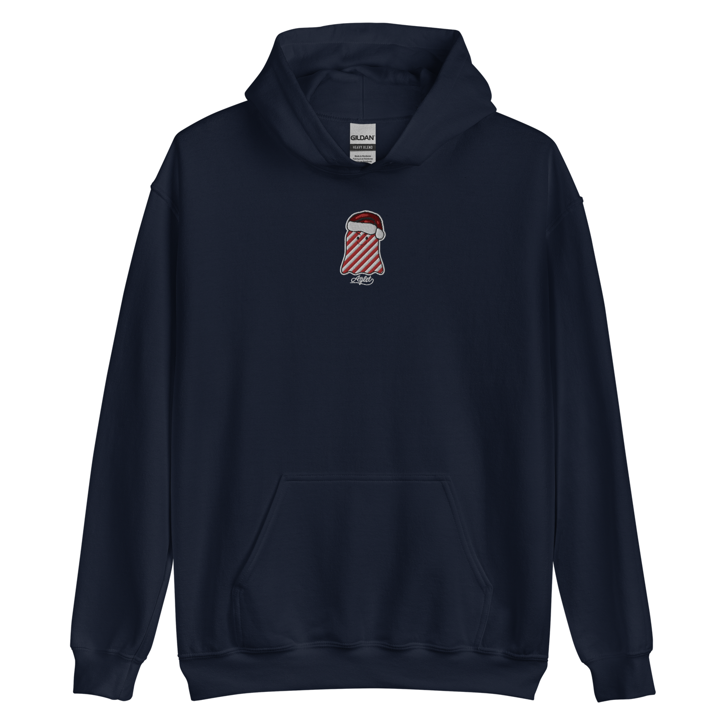 Christmas Ghost Embroidered Aglet Hoodie