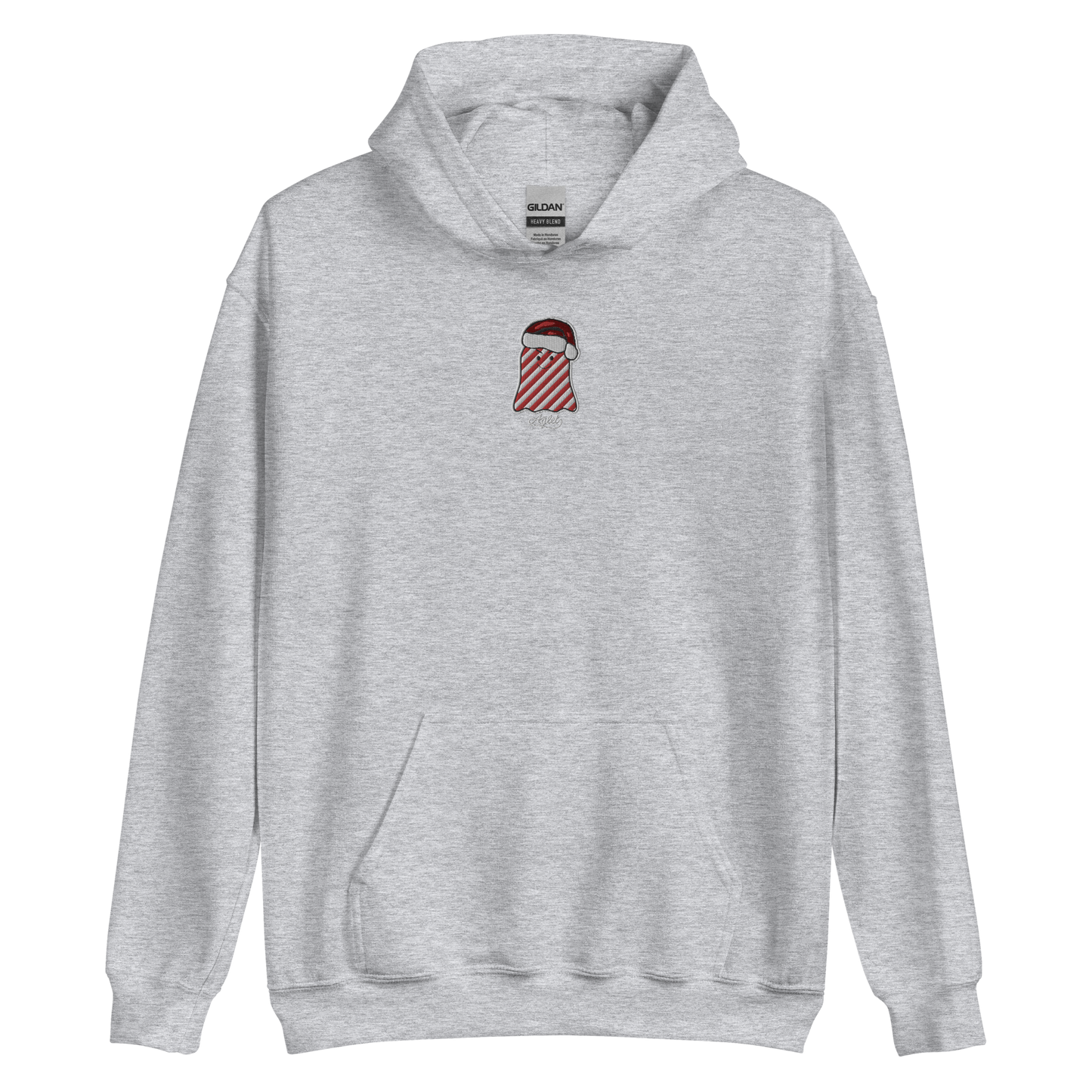 Christmas Ghost Embroidered Aglet Hoodie