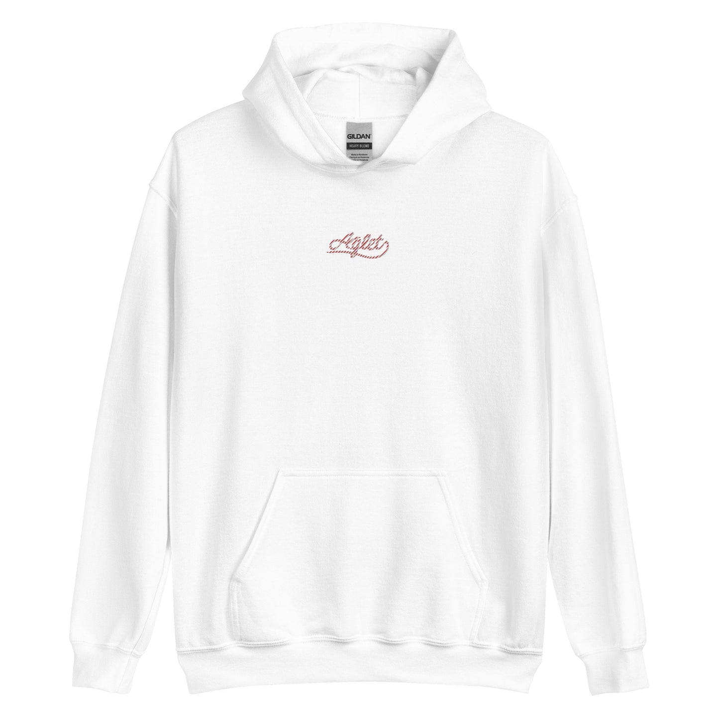 Candy Cane Aglet Embroidered Hoodie