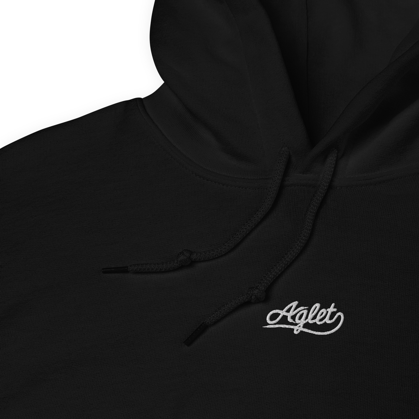 Basic Embroidered Aglet Hoodie