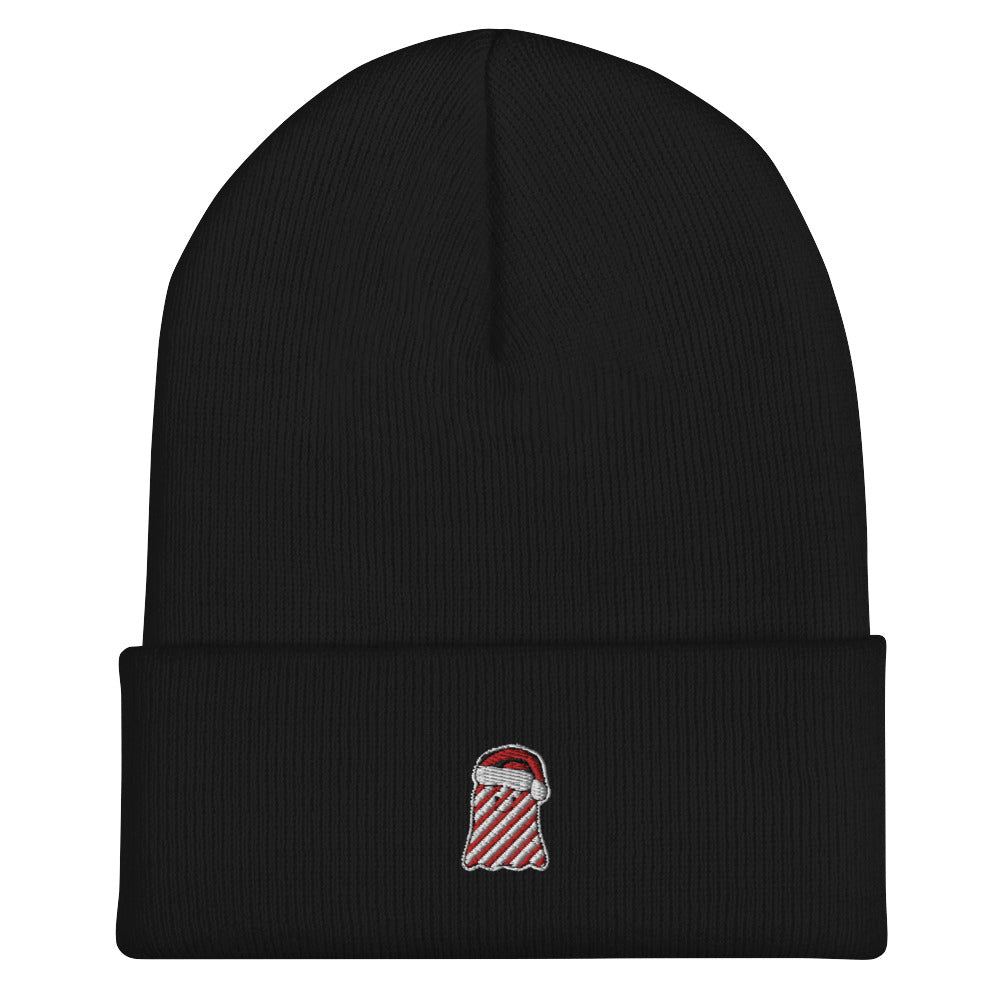 Christmas Ghost Embroidered Beanie view 3