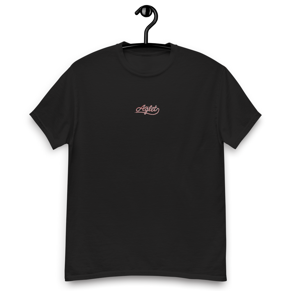 Candy Cane Aglet Embroidered Tee