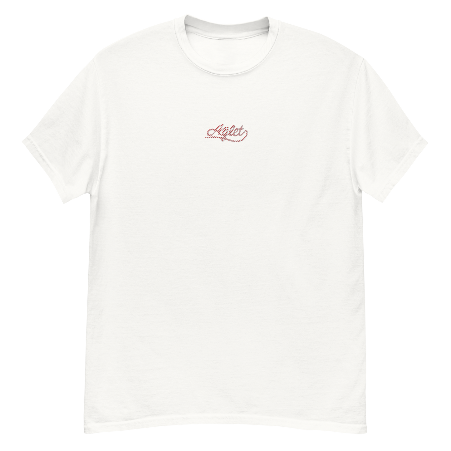 Candy Cane Aglet Embroidered Tee