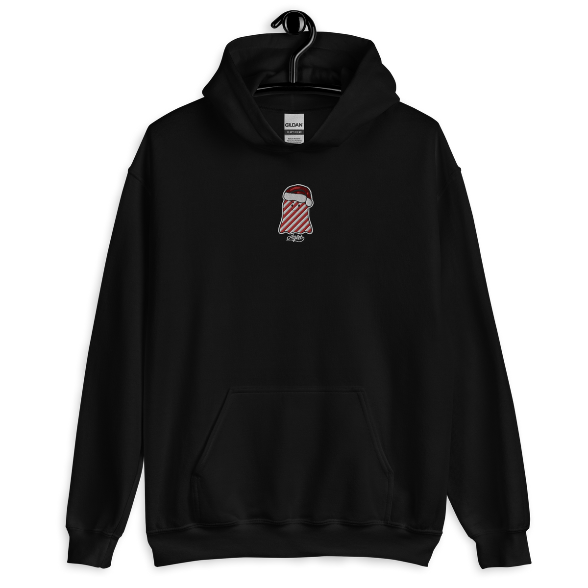 Christmas Ghost Embroidered Aglet Hoodie view 2