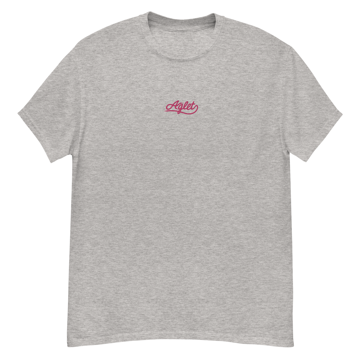 Embroidered Aglet T-Shirt (Pink Logo) view 4