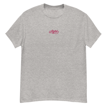 Embroidered Aglet T-Shirt (Pink Logo)
