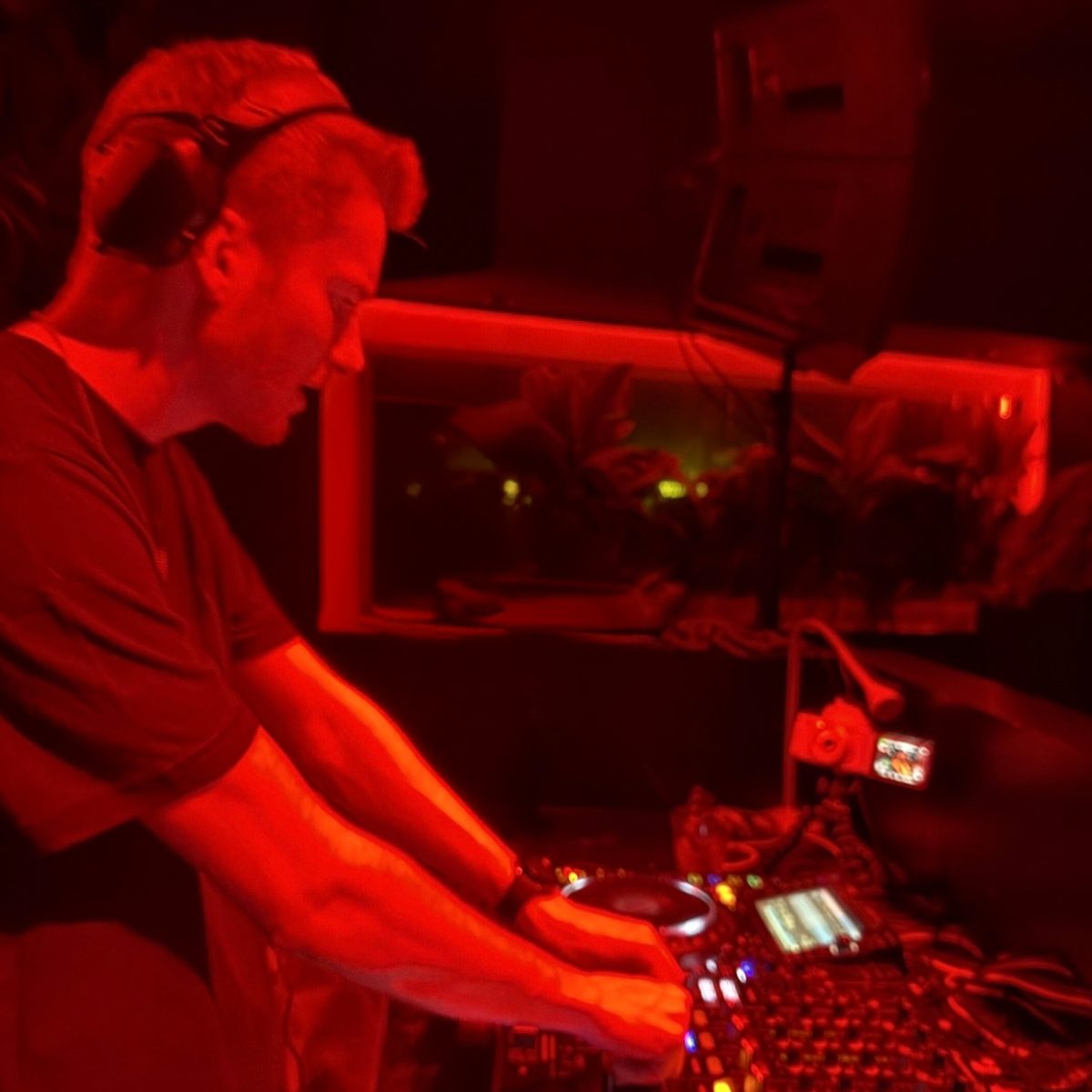 Aglet DJing at Pirate Studios