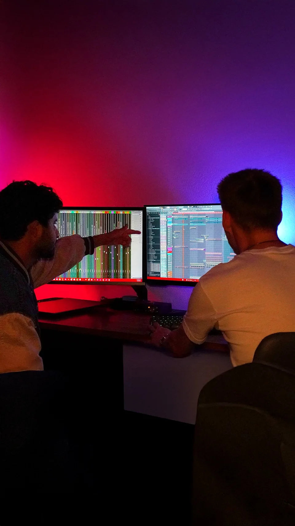 Aglet making music in the studio